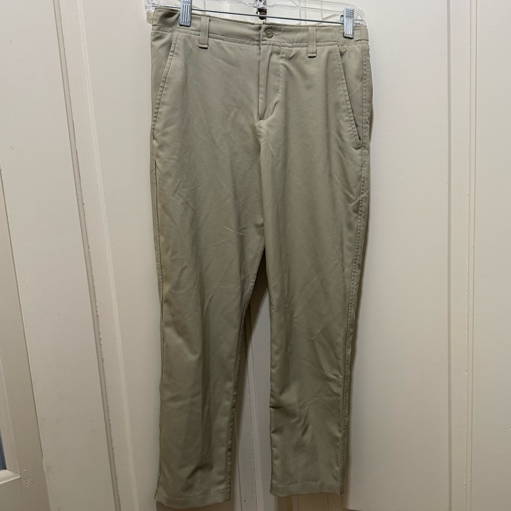 Boys Under Armour khaki golf pants